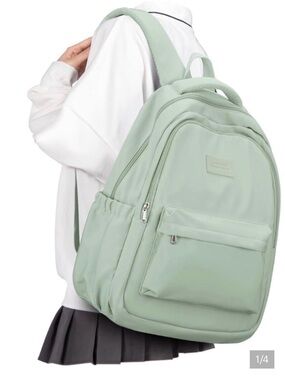 Mint Green Women's Backpack - Casual Everyday Bag nwt